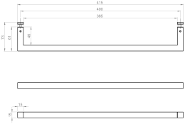 Stransko držalo za brisače za omarice BASIC / BASIC PLUS