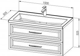 Omarica VINTAGE 100 z umivalnikom