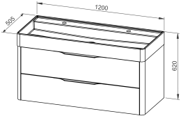 Omarica ARDEA 120 z umivalnikom