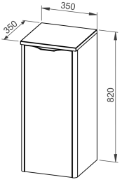 Stranska omarica ARDEA 35x82, L/D