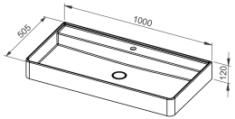 Umivalnik ARDEA 100, viseči