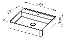 Umivalnik ARDEA 60, viseči