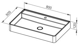 Umivalnik ARDEA 80, viseči